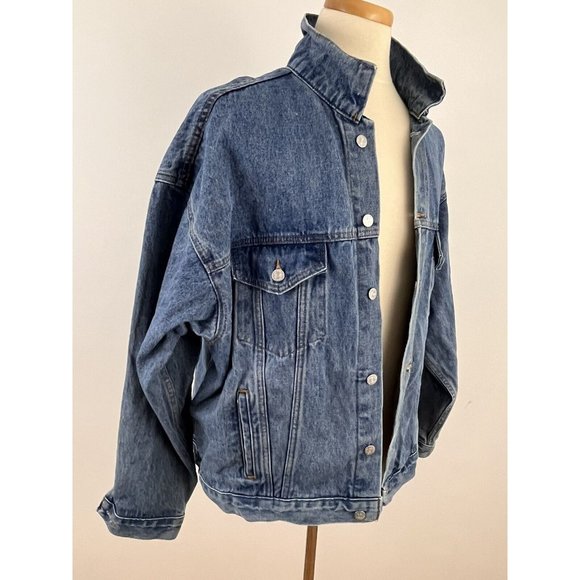 Vintage Planet Mars Peanut M&M Denim Jacket Men's L - Picture 5 of 9